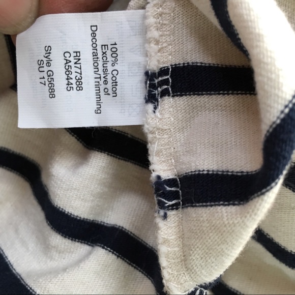 Madewell Staycation Striped Boxy Loose Crop Tee - Picture 6 of 8